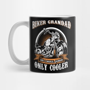 Only Cool Grandad Rides Motorcycles T Shirt Rider Gift Mug